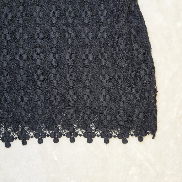 Velvet by Graham & Spencer Black Lace Sheath Dress Women’s Size S 3/4 Sleeve - Picture 2 of 8